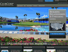 Tablet Screenshot of clubcorp.com